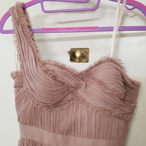 Adrianna Papell mauve one shoulder gown - Picture 10 of 16